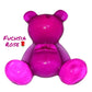 Fuchsia Rose Resin Bear
