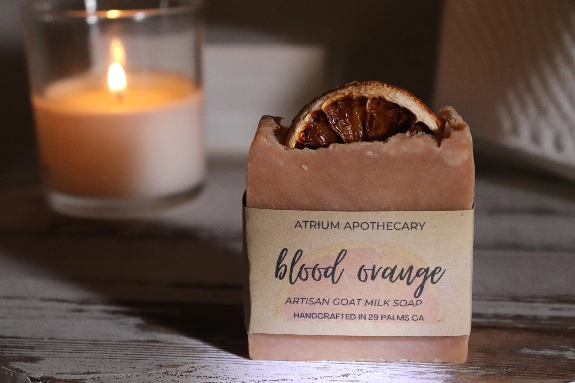 Blood Orange Soap Handmade Artisan Natural Soap Hip Crypt Atrium Apothecary 