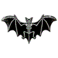 Skelli Bat Glow Enamel Pin Hip Crypt Kreepsville
