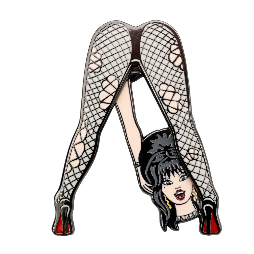 Elvira Headless Legs Moving Enamel Pin