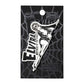 Elvira Lay Down Chrome Enamel Pin