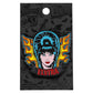 Elvira Tattoo Flames Enamel Pin