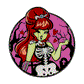 Zombie Girl Moon Glow Enamel Pin