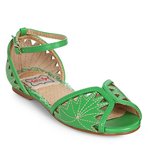 BP100-AGNES Flat Sandals With Strap And Detailed Stitching