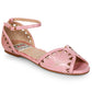 BP100-AGNES Flat Sandals With Strap And Detailed Stitching