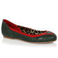 BP100-FRANCES Two Toned Flat Shoe with Heart