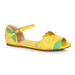 BP100-MOLLY Tri Toned Flat Shoe with Buckle Closure