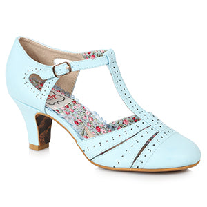 BP250-MAISIE 2.5" Spectator Heel With T-Strap And Cutout Detail
