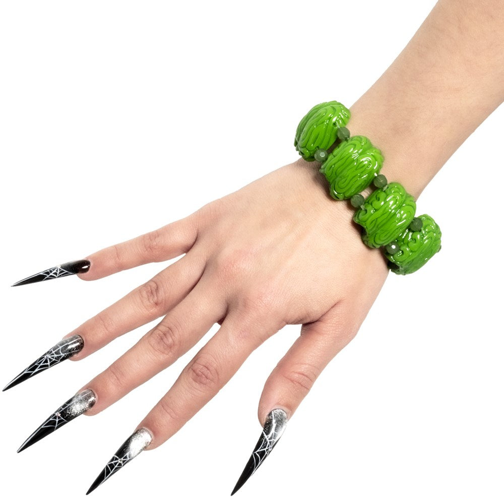 Zombie Brain Bead Bracelet