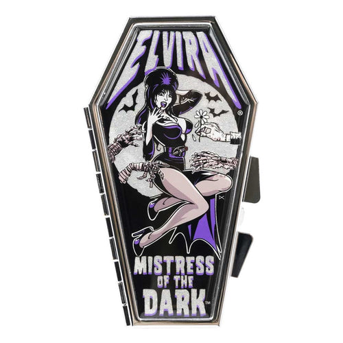 Elvira Monster Hand Glitter Coffin Compact
