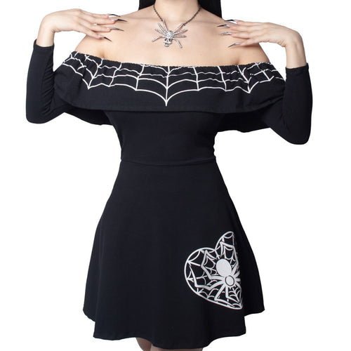 Ruffle Dress Web Heart