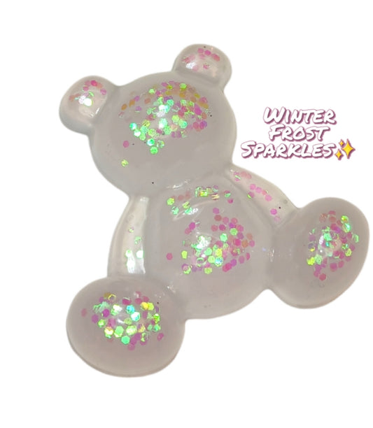 Winter White Resin Bear