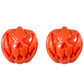 Pumpkin Orange Stud Earring