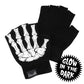 Skeleton Hand Fingerless Glow Knit Gloves Hip Crypt Kreepsville