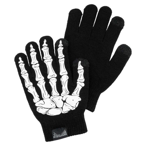 Skeleton Hand Full Knit Gloves Hip Crypt Kreepsville