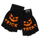 Trick Or Treat Knit Fingerless Gloves Hip Crypt Kreepsville
