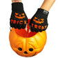 Trick Or Treat Knit Fingerless Gloves