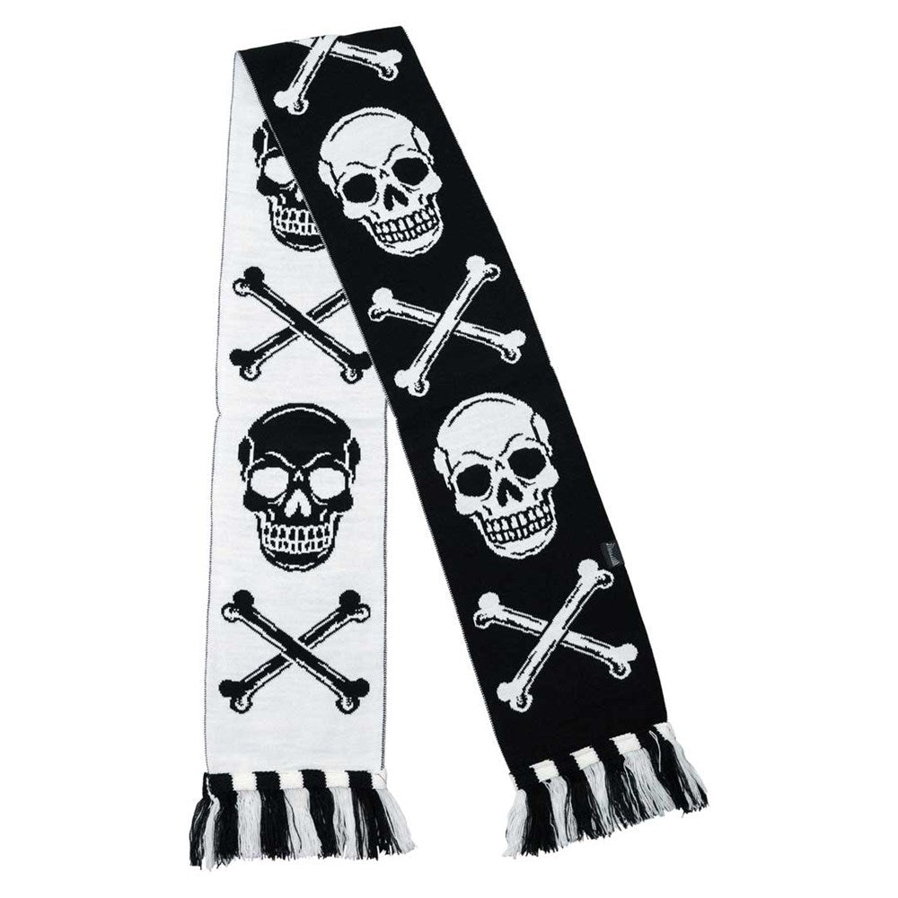 Skull Crossbone Knit Scarf