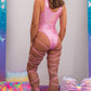 FE233 - Leg Wrap Lace-Up Bodysuit