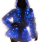 FE299 - Light-Up Lurex Shag Skirt