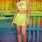 FF336 - Neon Mesh Skater Skirt