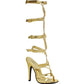 510-SEXY-PC 5" Heel Knee High Strap Up Sandal.