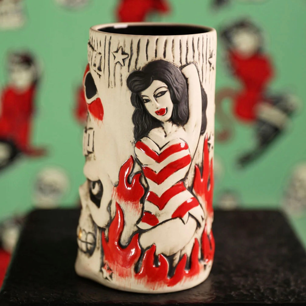Vince Ray’s Voodoo Idol Tiki Mug Tiki Farm Hip Crypt Tiki Tiki Oasis Tiki Caliente Mugs Cocktails Rockabilly Psychobilly Barware Glassware VLV Viva Las Vegas 