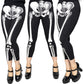 Skele-Bone White Capri Leggings