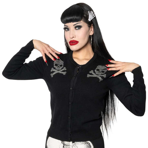 Skull Studded Cardigan Hip Crypt Kreepsville