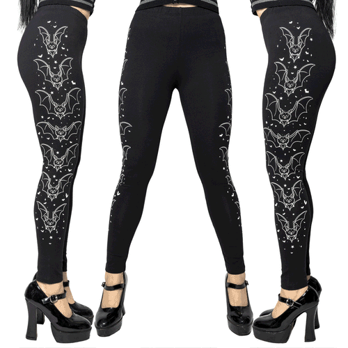 Bat Outline Glow Leggings