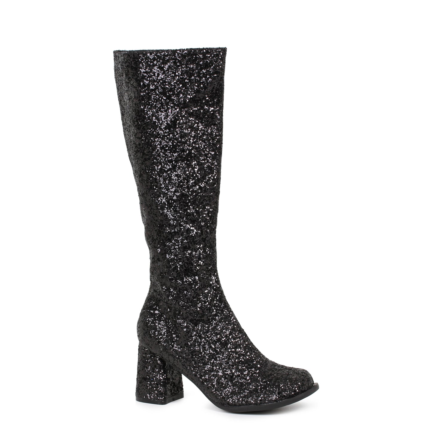 GOGO-G Ellie Shoes 3" Heel Glitter Gogo Boot. W/Zipper. EXTENDED S 3 INCH HEEL KNEE HIGH
