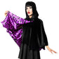 Bat Wing Velvet Purple Short Cape