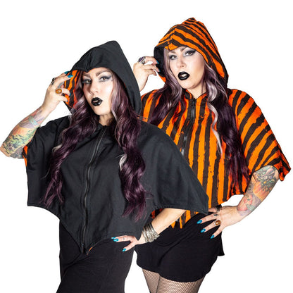 Reversible Trick Or Treat Pumpkin Shoulder Cape
