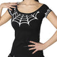 Spiderweb White Shoulder Top