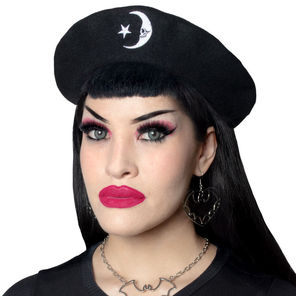 Crescent Moon Beret Hat