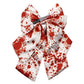 Blood Splatter Knife Satin Hair Bow Hip Crypt Kreepsville