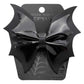 Batwing Black PVC Hair Bow