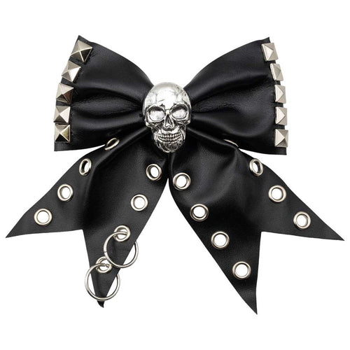 Skull Punk Stud Hair Bow Hip Crypt Kreepsville