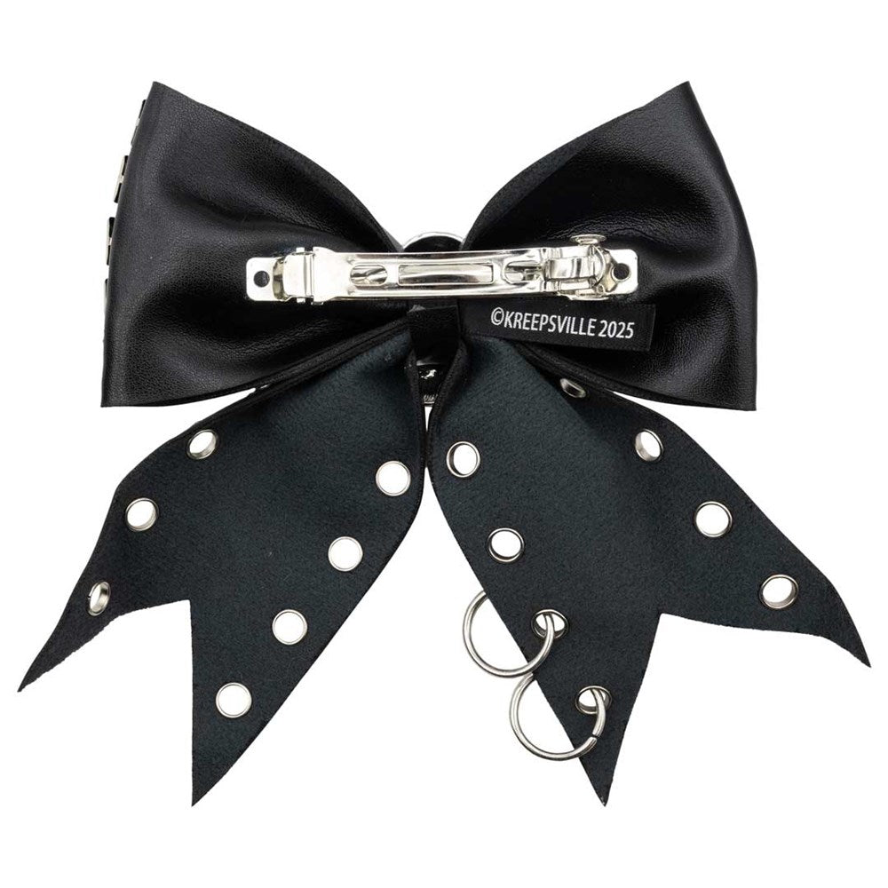 Skull Punk Stud Hair Bow