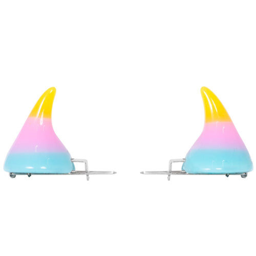 Horror Hair Horns - Rainbow