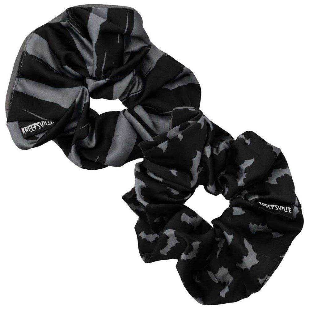 Bats Grey Scrunchie Set Hip Crypt Kreepsville