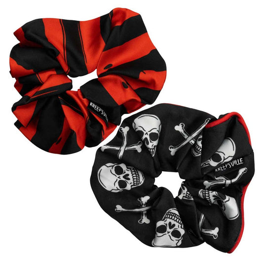 Skull and Crossbone Scrunchie Set Hip Crypt Kreepsville