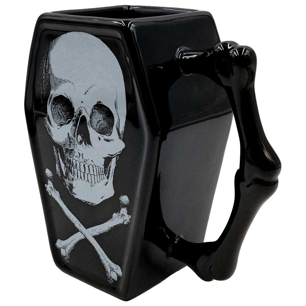 Skull And Crossbones Coffin Mug