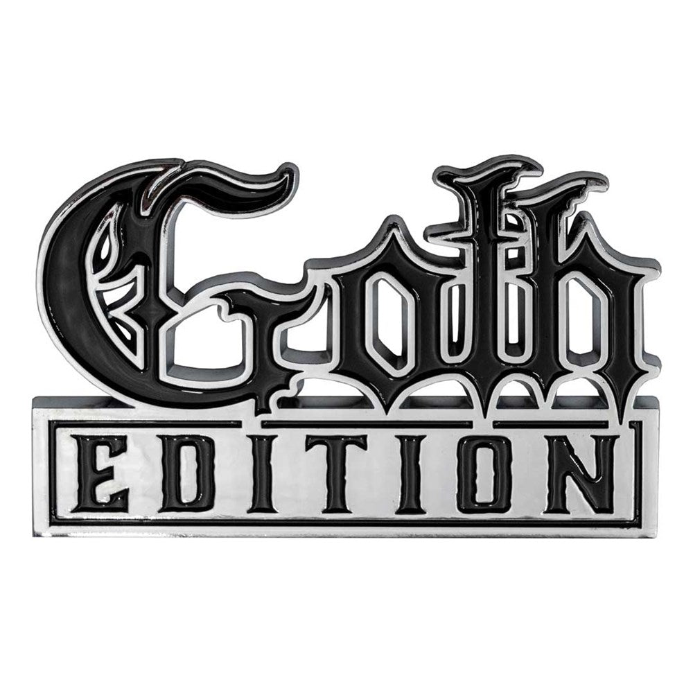 Goth Edition Chrome Stick On Emblem Hip Crypt Kreepsville