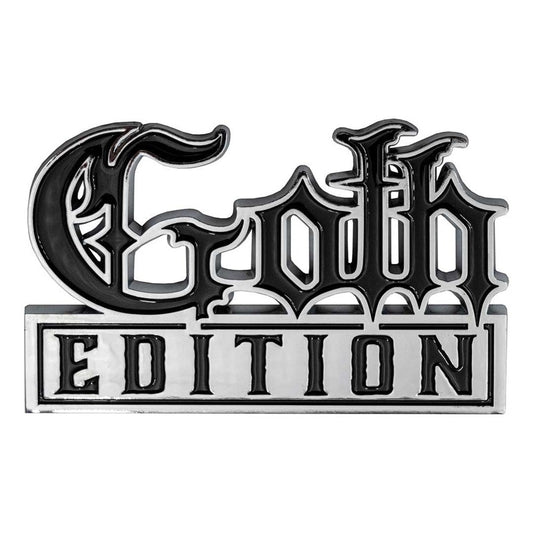Goth Edition Chrome Stick On Emblem Hip Crypt Kreepsville