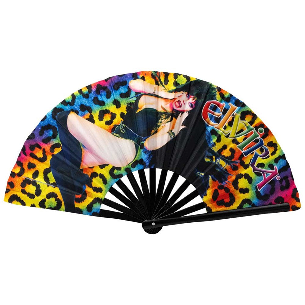 Elvira Rainbow Leopard Large Fan Hip Crypt Kreepsville