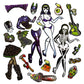 Ghoul Gal Dress Up Magnet Set Hip Crypt Kreepsville