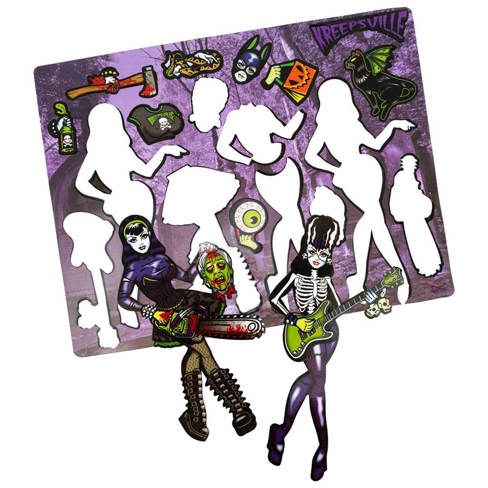 Ghoul Gal Dress Up Magnet Set
