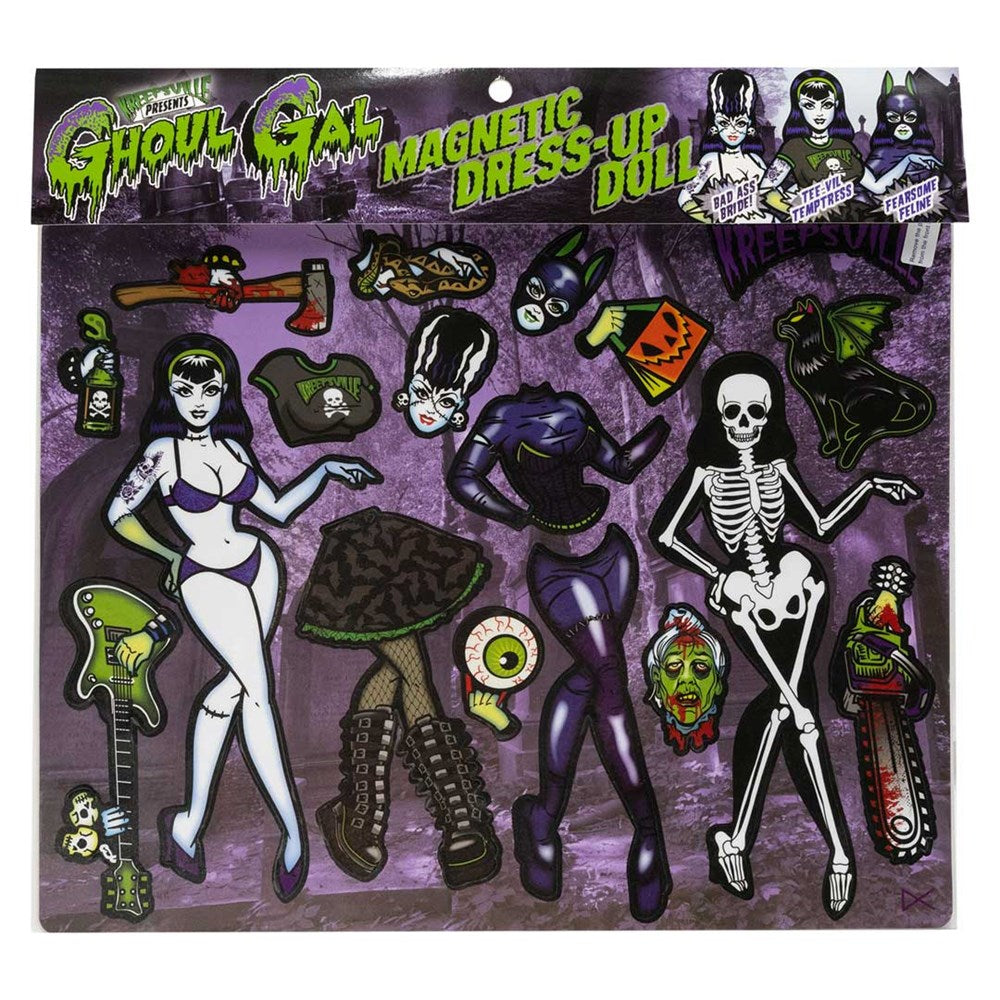 Ghoul Gal Dress Up Magnet Set