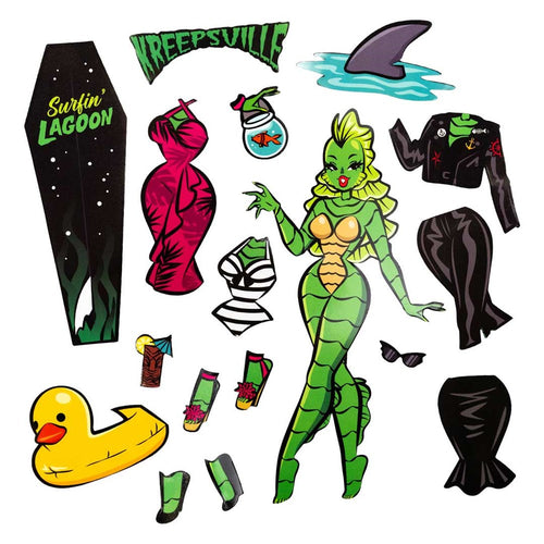 She Creature Dress Up Magnet Set Hip Crypt Kreepsville